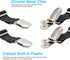 BetyBedy 4Pcs Adjustable Bed Sheet Fasteners Suspenders, Elastic Sheet Band Straps Clips, Cover Grippers Suspenders Holder for Mattress Pad Cover,...