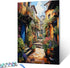 Tucocoo Sunlight Scenery Paint by Number for Adults on Canvas Acrylic Pigment Brushes Clouds DIY Oil Painting Kits for Kids Beginner Italy Street ...