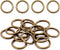 Swpeet 60Pcs Heavy Duty 3/4 Inch - 20mm Bronze Multi-Purpose Metal O Ring Metal Rings for Hardware Bags Ring Hand DIY Accessories Keychains Belts ...