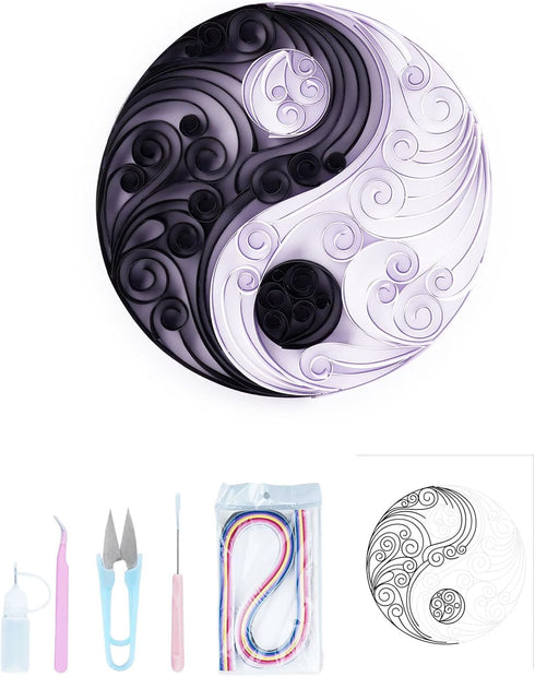 Uniquilling Quilling Kit Paper Quilling Kit for Adults Beginner, Handmade DIY Craft Quilling Paper Filigree Painting Kit Tools, Home Room Wall Art...