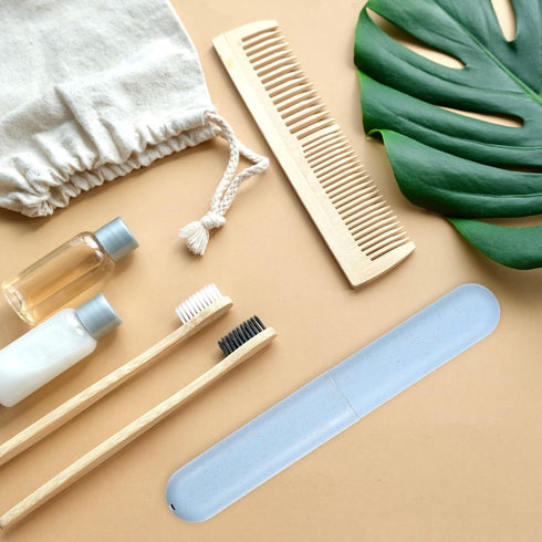 VOCOSTE 2pcs, Traveling Toothbrush Holders Case, PP Toothbrush Case for Travel Business, Blue, 8.07''x1.22''x0.83''...