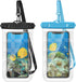 F-color Waterproof Phone Pouch - IPX8 Waterproof Phone Case - Underwater Photography Screen Touchable with Bubble Grids, Cell Phone Waterproof Pou...