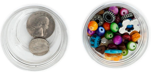 Paylak Storage Containers Stackable Interlocking Detachable 5 For Beads Crafts Medicine Small Items 2" Round...