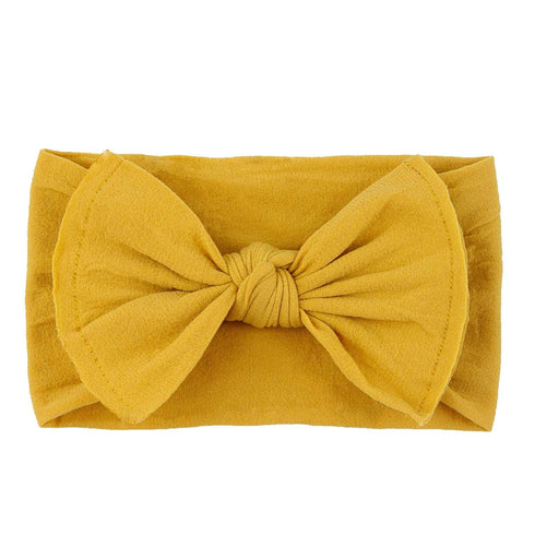 QandSweet Baby Nylon Headbands Newborn Bows Soft Head Wraps for Infant Toddler Girls 12-Pack...