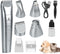 Dog Clippers Grooming Kit Hair Clippers with Nail Grinder Set 4 in 1, Cordless Electric Trimmer- Low Noise Paw Trimmer-USB Rechargeable Quiet Nail...