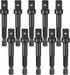 3/8 Impact Adapter, 10 Pack 3/8 Socket Adapter 1/4 Inch to 3/8 Socket Adapter Kit for Impact Driver, Automotive DIY, Extension Socket Driver Bits,...