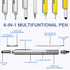 JONMON Multitool Gift Pen Tech Tool - 8PCS 6 in 1 Multifunction Screwdriver Ballpoint Pen Set with Touch Screen Stylus Top, Cm Inch Ruler, Levelga...