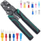 Twidec/Wire Crimper Tool with Stripper Cutter,Multifunctional Crimping Pliers Terminal Pliers for Insulated Electrical Connectors(22-10 AWG) N-060...