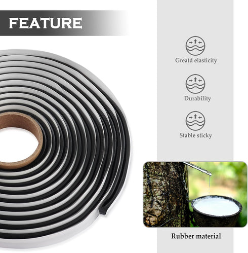 13FT Car Headlight Sealant Butyl Tape,Butyl Rubber Sealant Blocks Dust Water Noise,Universal Butyl Sealant Tape Car Accessories for Car Headlights...