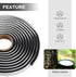 13FT Car Headlight Sealant Butyl Tape,Butyl Rubber Sealant Blocks Dust Water Noise,Universal Butyl Sealant Tape Car Accessories for Car Headlights...