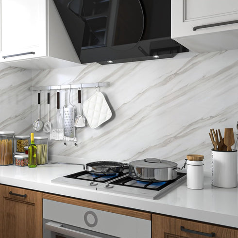 Marble Contact Paper Peel and Stick Countertops for Kitchen Countertop Peel and Stick Waterproof Faux Marble Wallpaper for Bathroom Granite Self-A...