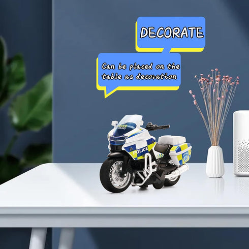 Die Cast Toy Motorcycle Model - Pull Back Vehicles with Sounds and Lights, Motorcycle Toys for Kids 3-9, for Youngsters who are into Collectible S...