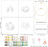 INFUNLY 4 Sets Embroidery kit with Cat Pattern Embroidery Kit for Beginners DIY Beginner Cat Embroidery Set Plant Cat Cross Stitch Kit for Adults ...