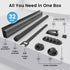 EVEO Desk Cable Management Kit - Cord Organizer Cable Management Under Desk | Cable Raceway, Cable Sleeve, Adhesive Cable Clips, Cord Clips, Cable...