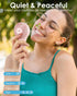 Handheld Fan Mini Portable Fan: Personal Hand Held Fan, USB Rechargeable Small Portable Fan, 3 Speeds Pocket Mini Fan, Powerful Makeup Eyelash Fan...