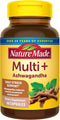 Nature Made Multi + Ashwagandha, Multivitamin for Daily Stress Relief Support, One Per Day Multivitamin, 60 Capsules...