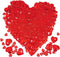 700 Pcs 2 Sizes Red Acrylic Hearts Charms Crystal Heart Shaped Diamond Gems Valentines Decorative Heart Gems for Valentine's Day Wedding Anniversa...