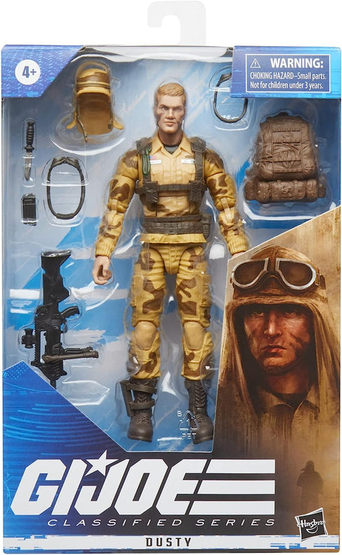 G.I. Joe Classified Series Dusty Action Figure 49 Collectible Premium Toys with Multiple Accessories 6-Inch-Scale with Custom Package Art...