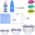 Bath Bomb Mold Kit 12 Pieces with 12 Soap Colorant, Shrink Wrap Bags - Liquid Food Grade Skin Safe Bath Bomb Dye for Making DIY Bath Bombs Supplie...