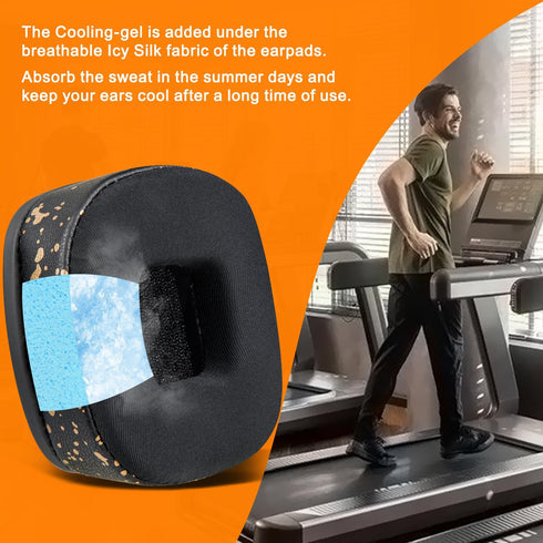 SOULWIT Cooling Gel Replacement Ear Pads Cushions for Marshall Major I/II/III/IV ANC Bluetooth Wireless/Wired Headphones, for Major 1/2/3/4 Headse...