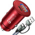Car Charger USB C 48W AINOPE Super Mini Car Charger Fast Charge Dual Port PD&QC 3.0 All Metal Type C Car Charger Adapter Compatible with iPhone 14...