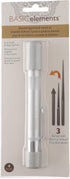 The Beadsmith Bead Reamer Set – 3 Interchangeable Diamond Coated Tips – Anodized Aluminum Hollow Handle for Storage – Tools for Opening & Enlargin...
