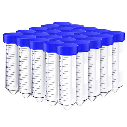 SimPure Centrifuge Tubes 50mL, Conical Tubes Sterile 25 PCS, Polypropylene, Leak-Proof Screw Caps, Plastic Container with Graduated and Write Mark...