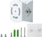 Baby Monitor Wall Mount for Infant Optics?Babysense, HelloBaby, Arlo ?VAVA and Most Universal Monitors Camera Easy Installation (Wall Sticker)...