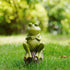 Frog Statue Decoration, Creative Garden Frog, Figurine Deco Crafts Animal Sculptures, Individual Decoration for Yard Garden Outdoor Indoor....