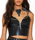 Navoky Punk Leather Studded Choker Gothic Metal Rivet Necklace Spiked Layered Tassel Chain Accessories Daily Halloween Nightclub for Women...