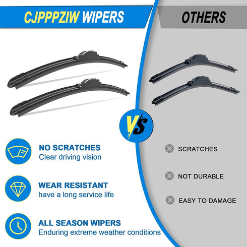 CJPPPZIW® Windshield Wipers-26 Inch+17 Inch Replacement for 2002 2003 2004 2005 2006 2019 2020 2021 2022 2023 Nissan Altima Wiper Blades for My Ca...