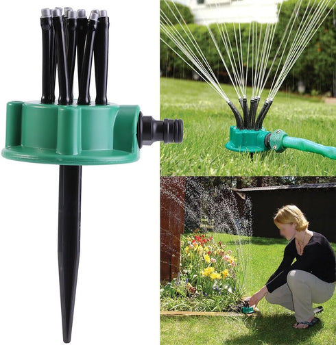 2Pcs Multi-tips Lawn Sprinkler Head Nozzle Adjustable Outdoor Garden Patio Water Sprayer Irrigation System Parts...