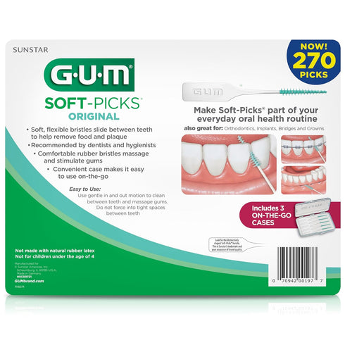 GUM - 6325A Soft-Picks Original Dental Picks, 270 Count...