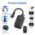BN-LINK Outdoor Remote Control Outlet Plug Black,Indoor Wireless Outlet Switch Weatherproof Heavy Duty 15A 3-Prong Outlet 6-inch Cord 100Ft Range ...