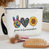 Peace Love Cosmetic Bag for Women Friends Accessories Organizer, Travel Essentials Purse Toiletry Pouch Makeup Bag with Zipper(Peace Love sunshine...