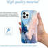JAHOLAN Gold Glitter Sparkle Case Compatible with iPhone 12 Pro Max Marble Design Clear Bumper TPU Soft Rubber Silicone Cover Phone Case 6.7 inch ...