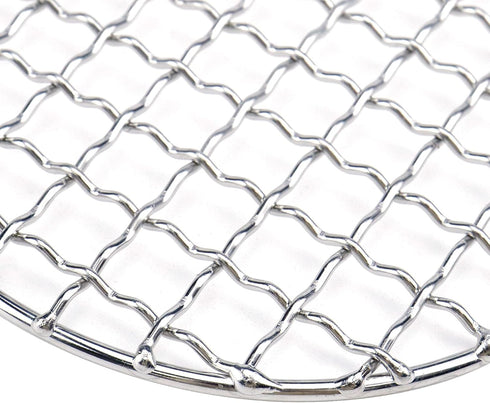Cooling Rack Stainless Steel Metal Wire Rack Barbecue Carbon Baking Net Grill Square Cooling Rack 130×130mm/5.12×5.12in, Round...