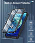 FNTCASE for iPhone 12 Phone Case: for iPhone 12 Pro Phone Case Military Grade Drop Proof Rugged Protective Cover with Kickstand | Matte Textured S...
