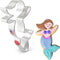 Mermaid Cookie Cutter, 4.5" Made in USA by Ann Clark...