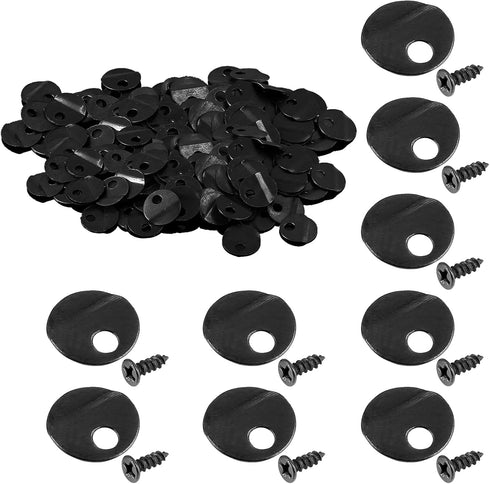 100PCS Picture Turn Button Fasteners Photo Frame Hardware, Picture Frame Hardware Backing Clips with 100 Pieces Screws, Type 2...