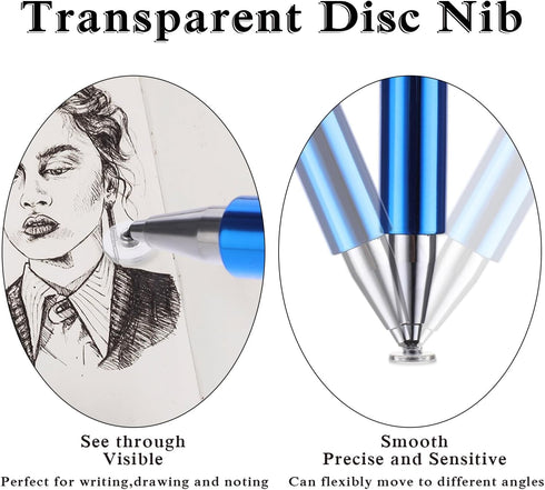 5 Pack Stylists Pens for Touch Screens,Accurate and Sensitive Easy to Carry Stylus Pen for Cellphone All Universal Touch Screen Devices (5-Pack(Bl...