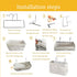 Bedside Caddy, Bedside Hanging Storage Organizer for College Dorm Bed, Bunk and Hospital Beds, Can be Placed Magazine, Books, Phones,Keys, kettle,...