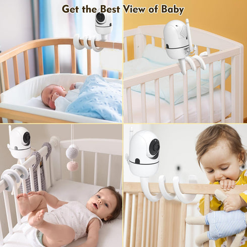 Baby Monitor Mount for HelloBaby HB6550/HB65/HB6339/HB66/HB6550Pro, Baby Ganibs, Bonoch, Blemil, ANMEATE SM935E, Baby Monitor Holder with 16.5inch...