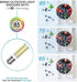 8W Dimmable LED E17 Microwave Oven Bulb - Intermediate Base LED Appliance Light, Daylight 6000K 100W Halogen Equivalent Under-Microwave Stove Ligh...
