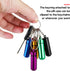 12 Pieces Portable Pill Case First Aid Pill Container Mini Pill Container Waterproof Aluminum Keychain Pill Case Keychain for Medications, Vitamin...