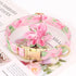 Beirui Cute Girl Dog Collars for Female Dogs, Floral Dog Collar with Spring Flower Patterns, Soft Pink Pet Collars for Small Medium Large Dogs(Pin...