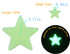 204PCS 1.2" Glow in The Dark Luminous Stars Fluorescent Noctilucent Plastic Wall Stickers Decals for Home Ceiling Wall Baby Kids Bedroom (Multi-Co...