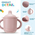 Leeleelon® Silicone Sippy Cups for Baby, Leak-Proof Sippy Cups for Baby & Toddler with Handles, Soft Spout Sippy Cup for Infants, 6+ Months, 6oz/1...