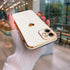 Teageo Compatible with iPhone 12 Case for Women Girl Cute Love-Heart Luxury Bling Plating Soft Back Cover Raised Full Camera Protection Bumper Sil...