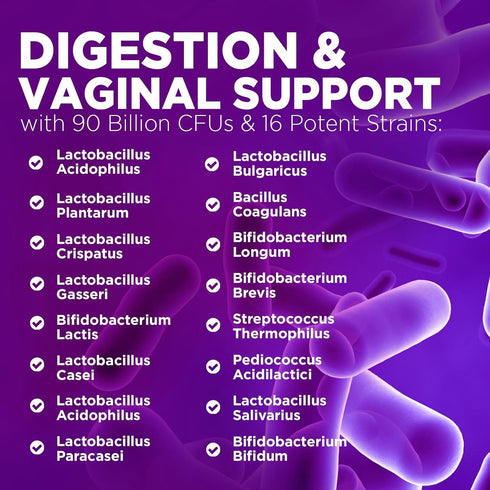 Probiotics for Women with Prebiotics - Women's Probiotic Blend Formulated for Digestive, Vaginal PH, Urinary & Immune Health Support, 90 Billion C...
